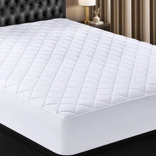 Vista 22 de Utopia Bedding - Funda acolchada para colchón individual, tamaño individual, protector y cubierta de colchón elástico con bolsillo profundo que se