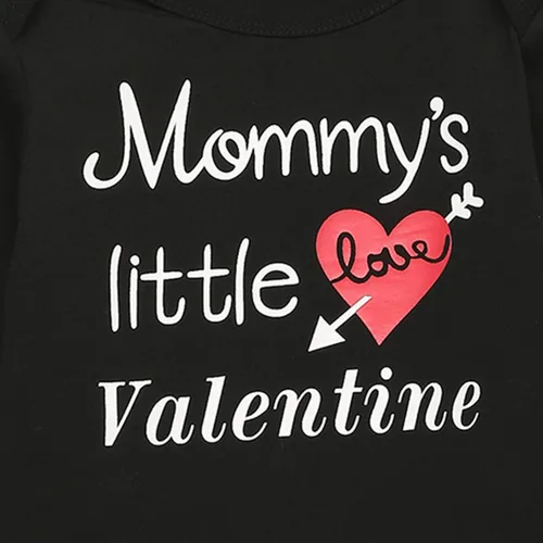 Vista 3 de Yruiz 3 piezas de traje de San Valentín con diseño de rompecorazones para bebés y niños
