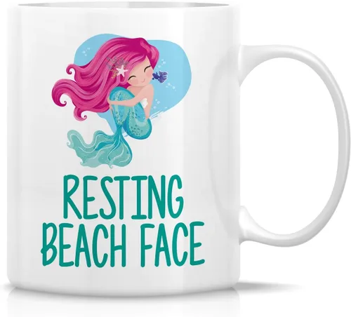 Vista 7 de Retreez Taza divertida – Reasons to be Mermaid - Tazas de café de cerámica de 11 onzas – Divertido, sarcasmo, sarcástico, motivacional, regalos