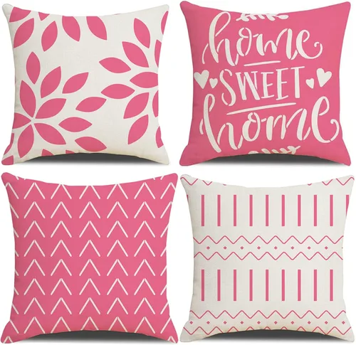 Vista 19 de Juego de 4 fundas de almohada cuadradas de 20 x 20 pulgadas, fundas de almohada cuadradas de 20 x 20 pulgadas, fundas de almohada bohemias y Negro