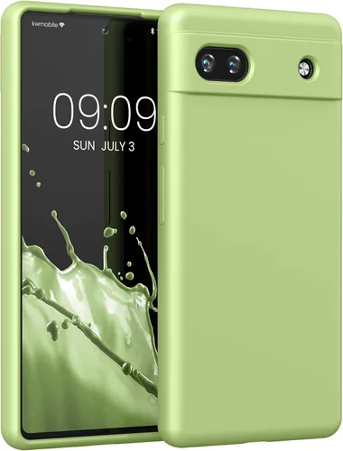 Vista 47 de kwmobile Funda Compatible con Google Pixel 6 Pro - Funda de teléfono de silicona TPU con acabado suave - Azul Arrecife