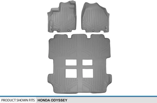 Vista 52 de MAXLINER Juego de alfombrillas de primera fila para Honda Odyssey 2011-2017
