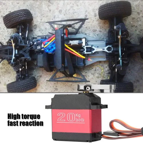 Vista 7 de RC Servo, 44.1 lbs 55.1 lbs Metal Gear High Torque Digital Servo para amantes de RC (44.1 lbs)