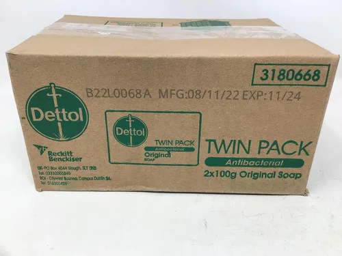 Vista 4 de Dettol, jabón antibacteriano Original - 100 g/3.5 onzas