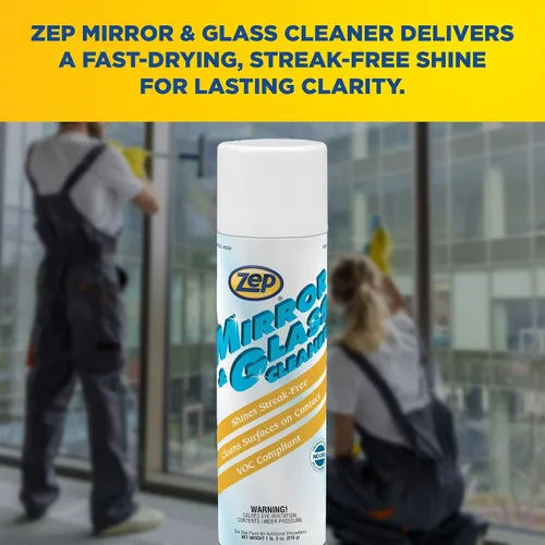 Vista 7 de Zep Aerosol de plexiglás, espejo y vidrio, 18 onzas (caja de 12) 9801 - Limpiador de grado profesional