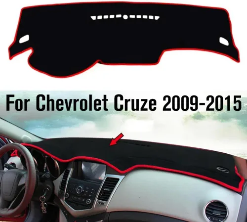 Vista 2 de Para Chevrolet Cruze 2009 2010 2011-2014, conducción a la izquierda, cubierta de tablero de automóvil, alfombrilla de cojín, accesorios