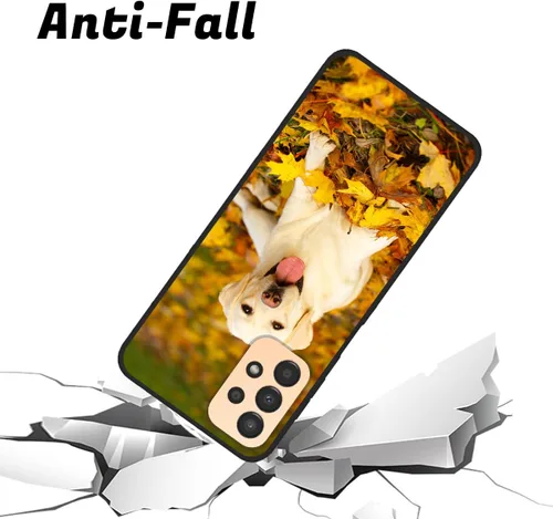 Vista 3 de Funda de teléfono con foto personalizada para Samsung Galaxy A13 4G, imagen/texto personalizados, funda negra delgada y suave, regalo único de nicho