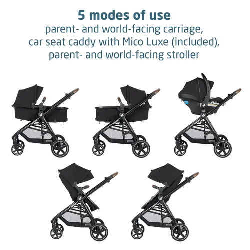 Vista 3 de Maxi-Cosi Zelia™ Luxe - Sistema de viaje modular 5 en 1 en color New Hope Black