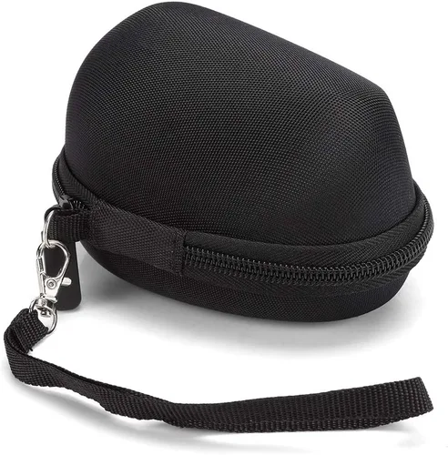 Vista 7 de Funda de ratón inalámbrica EVA Bolsa de almacenamiento de viaje para mouse ergonómico vertical MX, funda protectora portátil con correa de mano