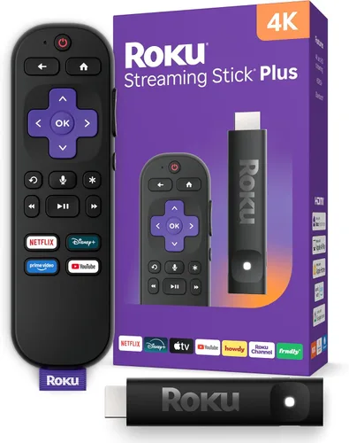 Vista 16 de Roku Streaming Stick 4K con control remoto por voz - HDR10+ y Dolby Vision