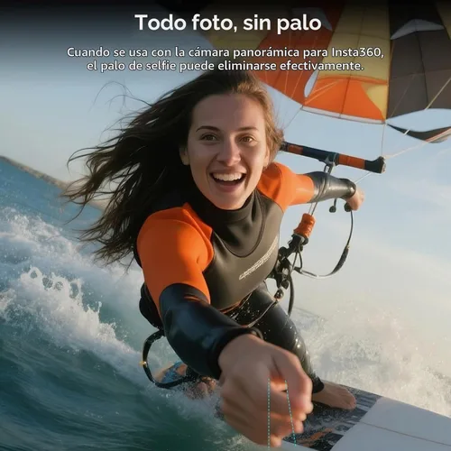 Vista 8 de SmallRig - Palo selfie invisible para cámara y teléfono 360, poste extensible de 37.4 pulgadas