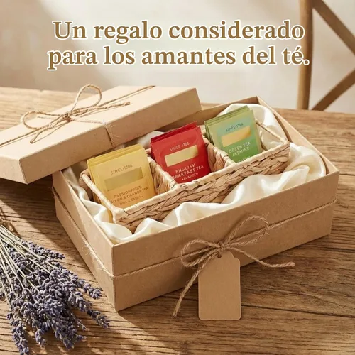 Vista 6 de Triluxe - Organizador de bolsas de té de mimbre, obra maestra