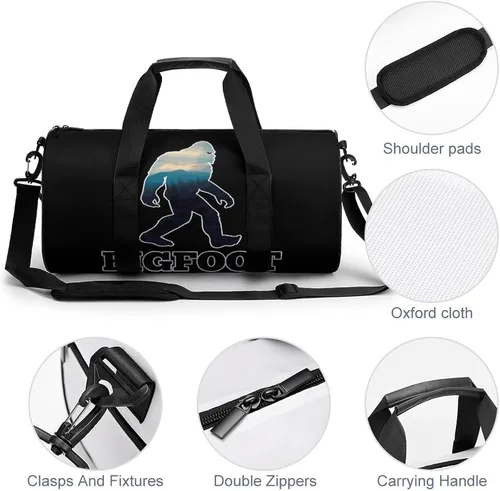Vista 5 de Bigfoot - Bolsa deportiva para gimnasio, bolsa de viaje para entrenamiento, ligera, para mujeres y hombres, grande