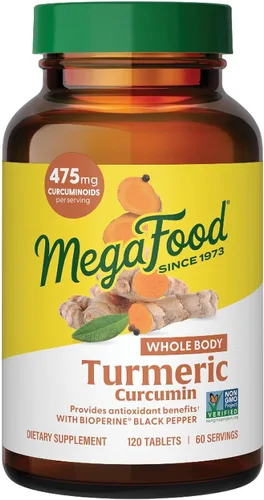 Vista 11 de Suplemente dietético MegaFood Turmeric Strength para todo el cuerpo, hfs-koi-zk-a8980, 60, 1