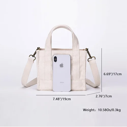 Vista 2 de Bolsos de lona para mujer Bolso cruzado de diseño de moda Bolso casual para compradores - YONBEN