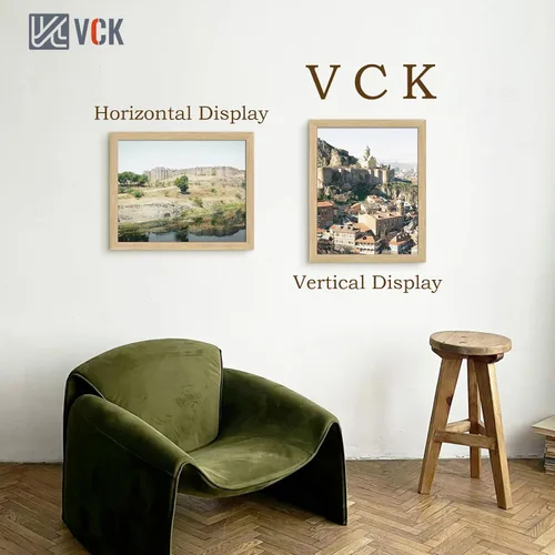 Vista 136 de VCK Marcos para póster de madera maciza de 22.375 x 34 pulgadas, marco de fotos A1 negro con montaje en pared, paquete de 3