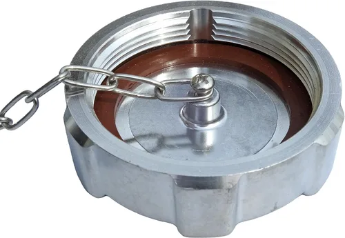 Vista 4 de Tapa de combustible diesel de aluminio sin bloqueo de 2 1/4 "para camiones de caja Ford GMC internacionales seleccionados