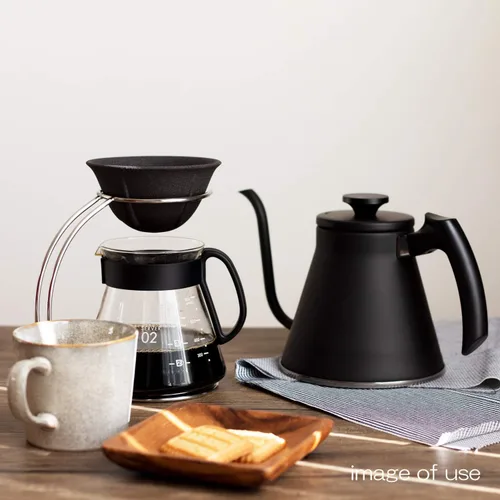 Vista 5 de Arita Ware NS-02 - Filtro de café de cerámica, pequeño, diámetro aproximado de 4,2 x 2,2 pulgadas (4.2 x 2.2 in), diseño de gotero ecológico