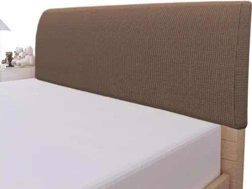 Vista 16 de Easy-Going Funda elástica para cabecera de cama, funda de cabecera de cama cuadrada pequeña, de jacquard, a prueba de polvo, para dormitorio Negro