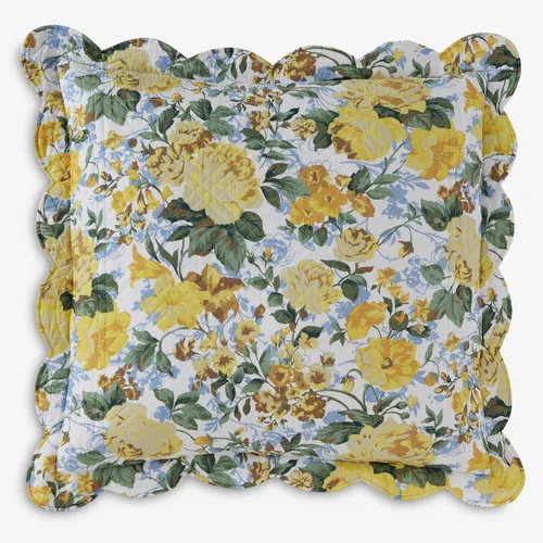 Vista 35 de BrylaneHome Almohada cuadrada Florence - Flor antigua