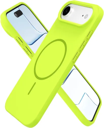 Vista 157 de Oakxco Funda de Silicona Mag Safe para iPhone 12 Pro Max, Funda Magnética Delgada y Fina Compatible con Carga Inalámbrica MagSafe, Bonita Funda