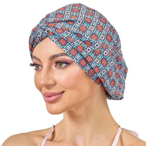 Vista 94 de Gorro de satén de seda ajustable para envolver el cabello para dormir, gorro de dormir de doble capa, turbante nocturno para cabello largo y rizado
