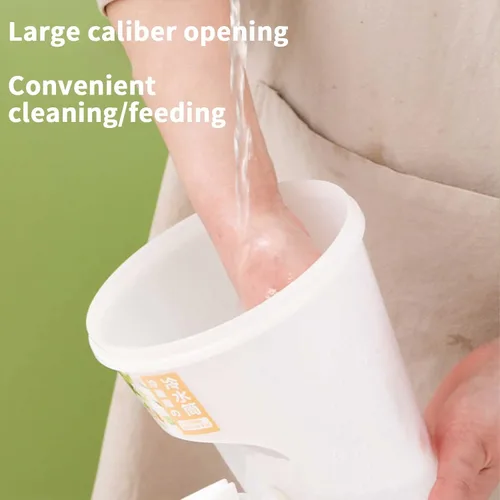 Vista 6 de Dispensador de bebidas de plástico de gran capacidad de 3.5 L para fiestas, hervidor frío con grifo y tapa, dispensador de bebidas