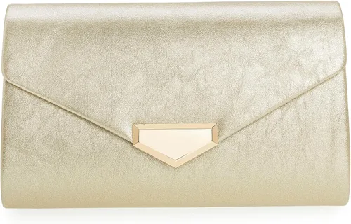 Vista 21 de CHARMING TAILOR Bolso de embrague de PU para mujer, bolso de mano elegante para ocasiones especiales