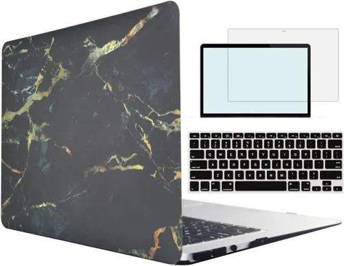 Vista 34 de Funda compatible con MacBook Pro de 13 pulgadas con CD-ROM modelo A1278 versión 2008-2012, carcasa rígida 4 en 1 de plástico a presión con protector