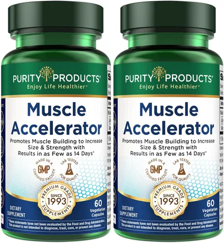 Vista 10 de Purity Products Acelerador muscular de 650 mg patentado y clínicamente probado, mezcla de extractos de hierbas ayurvédicos que promueve la fuerza