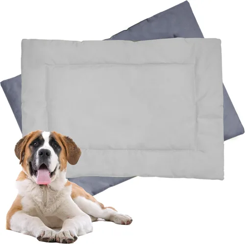 Vista 8 de Downtown Pet Supply Almohadilla para jaula para perro, 35 x 22 pulgadas, impermeable, de nailon Ripstop, a prueba de mordidas y lavable a máquina