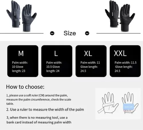 Vista 2 de Arcticz - Guantes térmicos de alta calidad, guantes para pantalla táctil, guantes resistentes al viento, guantes impermeables, para mujeres y hombres