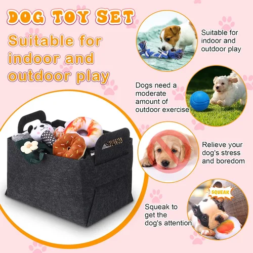 Vista 2 de Abbylike Kit de inicio de 50 piezas de suministros para cachorros para perros pequeños, incluye correa, cuencos, cepillos de dientes, botella