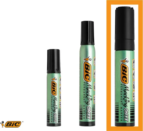 Vista 5 de BIC Intensity Pro XL - Marcador permanente, punta de cincel extragrande, negro, 12