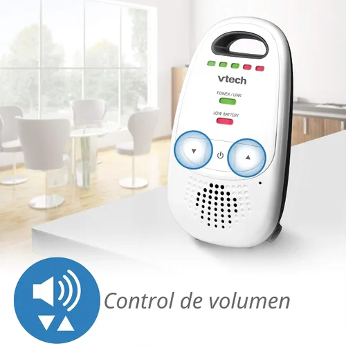 Vista 6 de Monitor digital para bebés VTech Safe & Sound, Monitor con dos unidades para padres, paquete de de 1, Blanco