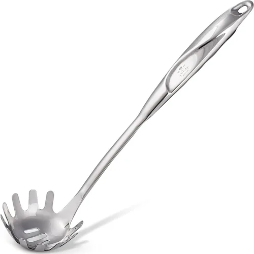 Vista 14 de Zulay Kitchen Cuchara de servir de acero inoxidable, cuchara grande de cocina y servir de 11.5 pulgadas con mango ergonómico, duradero, resistente
