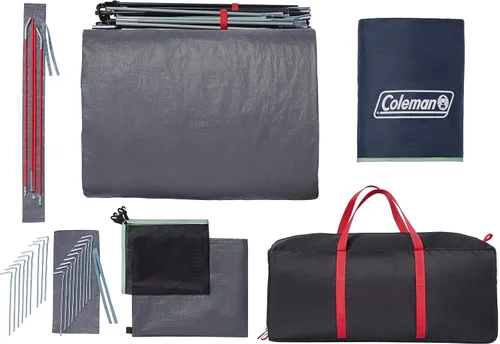Vista 9 de Coleman Skydome XL - Tienda familiar grande con configuración de 5 minutos, tienda de campaña resistente a la intemperie con lluvia y bolsa
