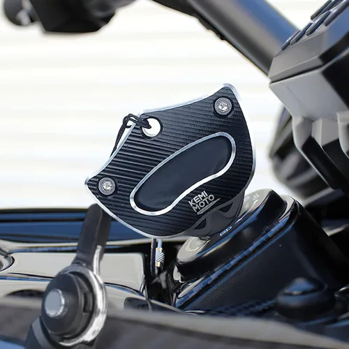 Vista 7 de KEMIMOTO - Porta llaves compatible con llave Can-Am Spyder, para accesorios Spyder, cubierta de llaves de aluminio para 2014-2023 RS RTS RT ST STS