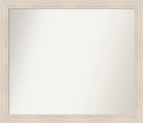Vista 120 de Amanti Art Espejo personalizado, espejo de baño estrecho Alexandria White Wash, espejo de pared o espejo de tocador de baño sobre el fregadero