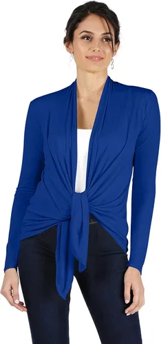 Vista 2 de Simlu Cárdigans ligeros para mujer, de talla regular y grande, para verano, manga larga