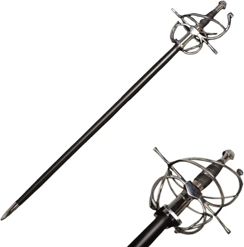 Vista 3 de Maelle's Triumph Blade with Scabbard - Laser-Cut Stainless Steel 117cm/46.06" Total Length Aluminum Handle Decorative Collection Piece Hoja