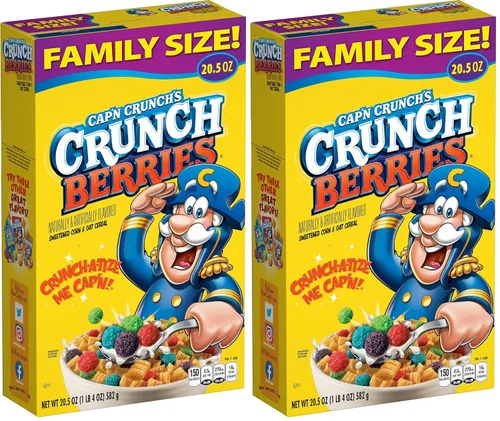 Vista 8 de Cap'n Crunch - Cereales Cap'n Crunch, bayas crujientes, caja de 20.5 onzas