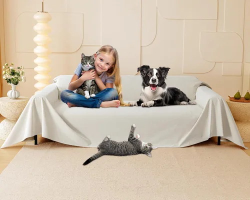 Vista 15 de Protector de muebles contra arañazos para gatos, antideslizante, impermeable, para mantener alejados a los gatos, protectores de sofá aptos