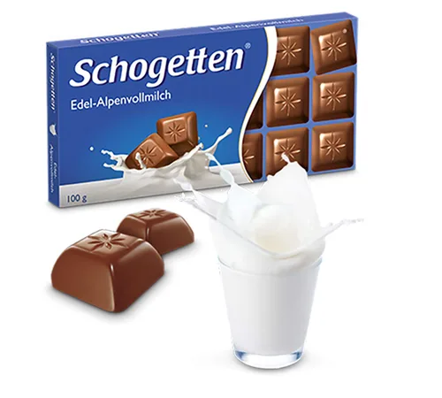 Vista 3 de Schogetten Alpine - Barra de chocolate con leche, chocolate alemán original, 3.52 onzas (paquete de 2)