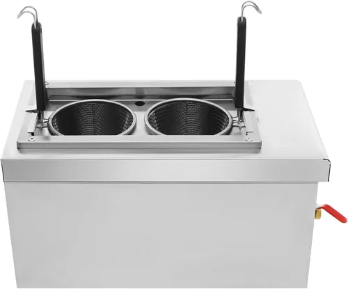 Vista 2 de Máquina de cocina de fideos de 2 agujeros, cocina de pasta comercial, fabricantes de pasta, horno de fideos de 2KW, herramienta de cocina de cocina
