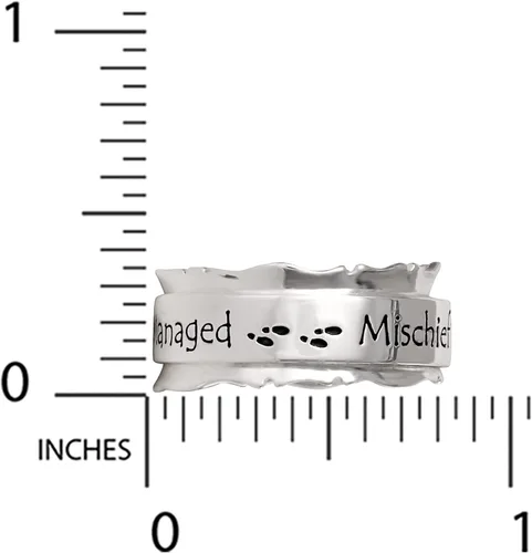 Vista 5 de Harry Potter Jewelry - Anillo giratorio gestionado por travesuras chapado en plata talla 7 Metal no conocido