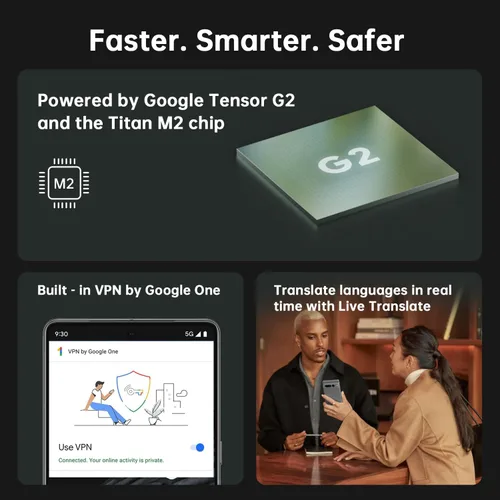 Vista 5 de Teléfono Android Google Pixel 7 Pro Desbloqueado - Smartphone 5G con 512GB de Almacenamiento, 12GB de RAM, Pantalla OLED QHD de 6.7", Cámara Triple