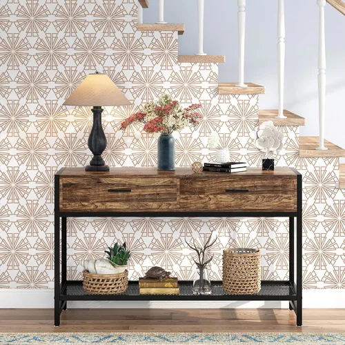 Vista 5 de CiCiwind 17.3"×197" Papel tapiz geométrico de despegar y pegar, papel tapiz autoadhesivo extraíble, papel de contacto moderno, para cocina