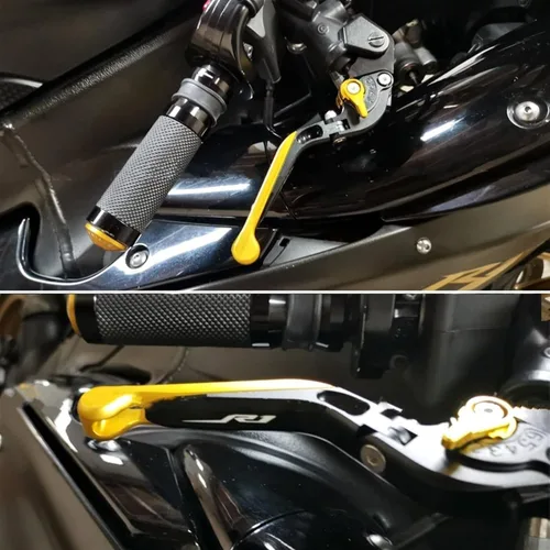 Vista 7 de Palancas de embrague de freno para Yamaha MT09 MT 07 2021 para Tracer 900 700 XJ6 FZ6 FZ8 XSR Moto Asa de freno plegable ajustable