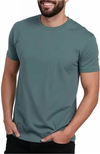 Vista 71 de Camisetas casuales de algodón suave con cuello redondo y ajuste atlético